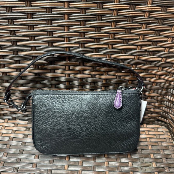 NWT Coach black nolita bag with rainbow ombre Horse and Carriage logo C6902 - Picture 3 of 6